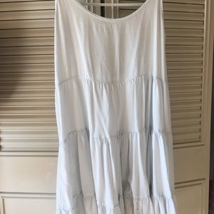 LIGHT BLUE FLOWY BRANDY MELVILLE DRESS